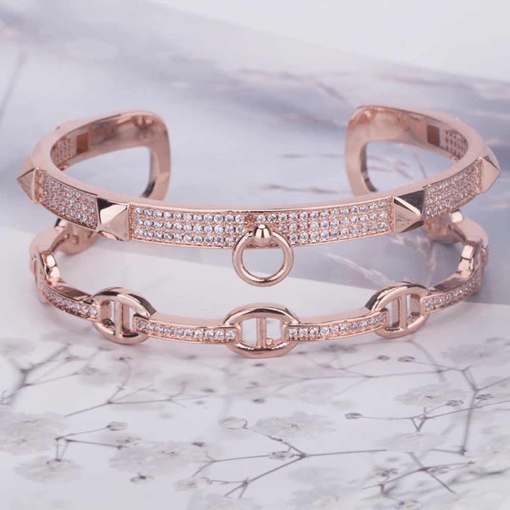 Double the Bling Bangle - Assorted Colors